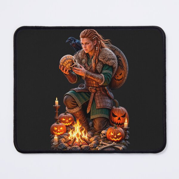 Item preview, Viking Rune Skull Halloween Sticker – Poor Yorick Art designed and sold by VALKYRAART53.