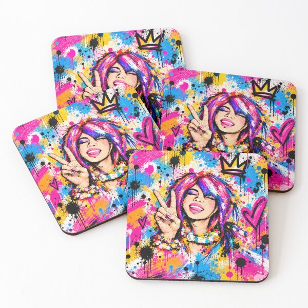 Item preview, Peace, Love & Just Me | Colorful Pop Art Girl designed and sold by CollectionsJEm.