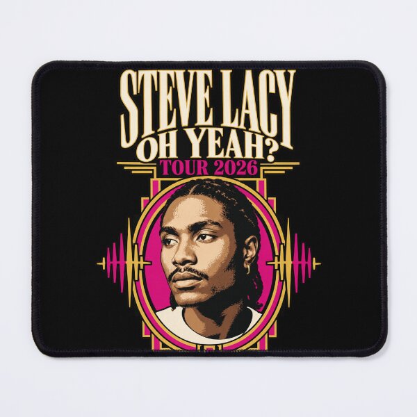 Item preview, Steve Lacy Oh Yeah Tour 2026 Portrait Pink Gold Circle designed and sold by choudane.