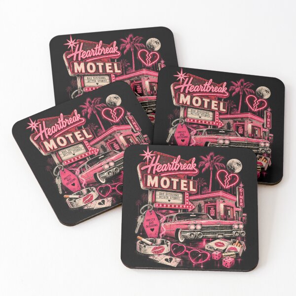 Item preview, Heartbreak Motel – Retro Pink Bad Girl Americana designed and sold by MetaModel Editions.