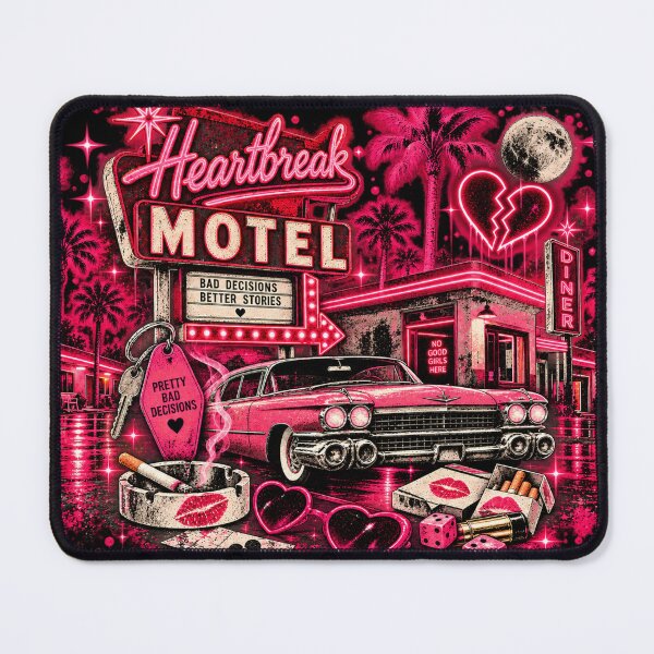 Item preview, Heartbreak Motel – Retro Pink Bad Girl Americana designed and sold by MetaModel Editions.