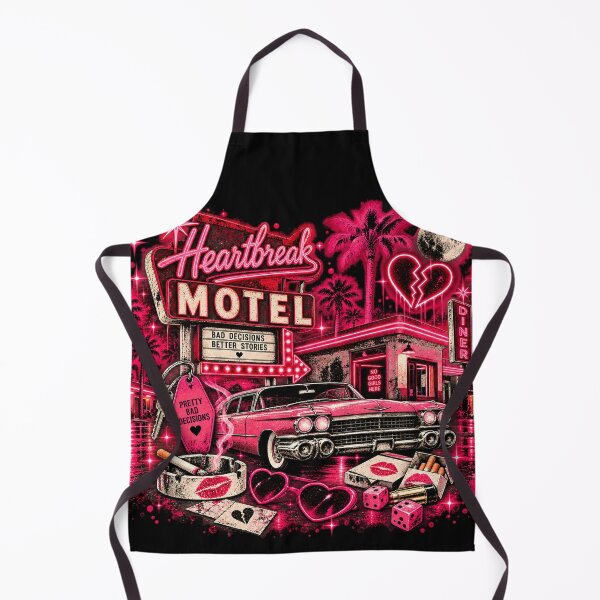 Item preview, Heartbreak Motel – Retro Pink Bad Girl Americana designed and sold by MetaModel Editions.