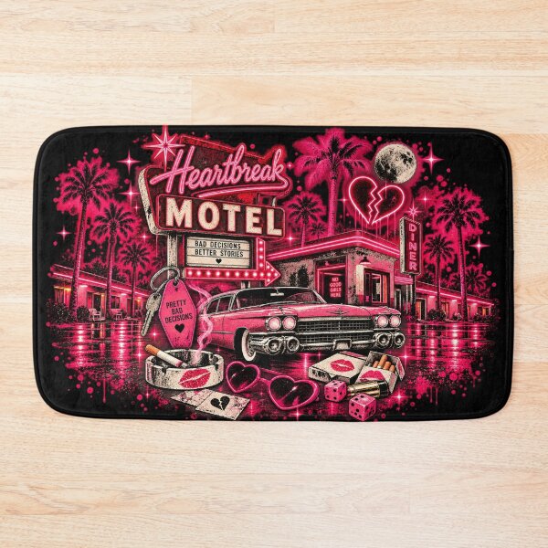 Item preview, Heartbreak Motel – Retro Pink Bad Girl Americana designed and sold by MetaModel Editions.