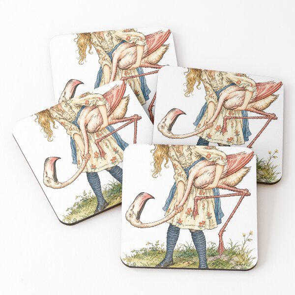 Item preview, Alice in Wonderland Wall Art, Alice Playing Croquet, Arthur Rackham Vintage Storybook Print designed and sold by RickE.