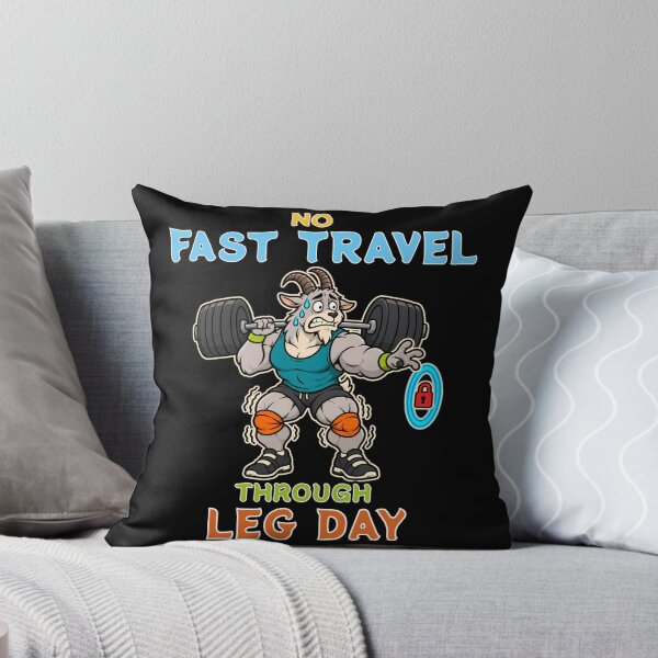 Item preview, No Fast Travel Through Leg Day Goat designed and sold by Bawek85Designs.