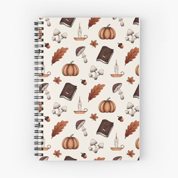 Item preview, Cozy Autumn Pattern (Mushrooms, Pumpkins, Candles, Books) designed and sold by By_Lisart.