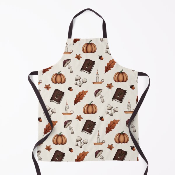 Item preview, Cozy Autumn Pattern (Mushrooms, Pumpkins, Candles, Books)  designed and sold by By_Lisart.