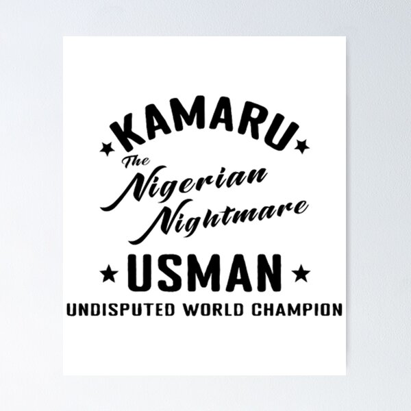 Item preview, Kamaru Usman The Nigerian Nightmare  designed and sold by giacomo-nick.