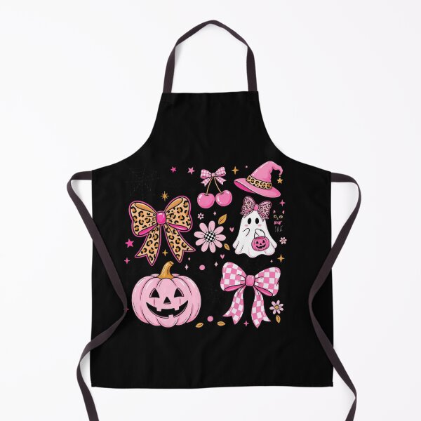 Item preview, Pink Halloween Leopard Checkered Coquette Bow Ghost Pumpkin Cute Girly Spooky designed and sold by Thread&Fable.