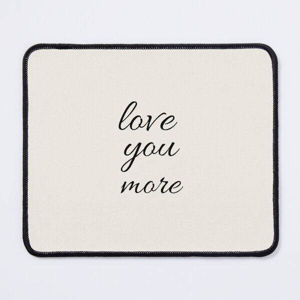 Item preview, Love You More Minimalist Cursive Typography Romantic Quote Beige designed and sold by Cloofur.