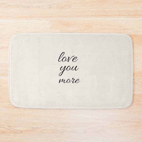 Item preview, Love You More Minimalist Cursive Typography Romantic Quote Beige designed and sold by Cloofur.
