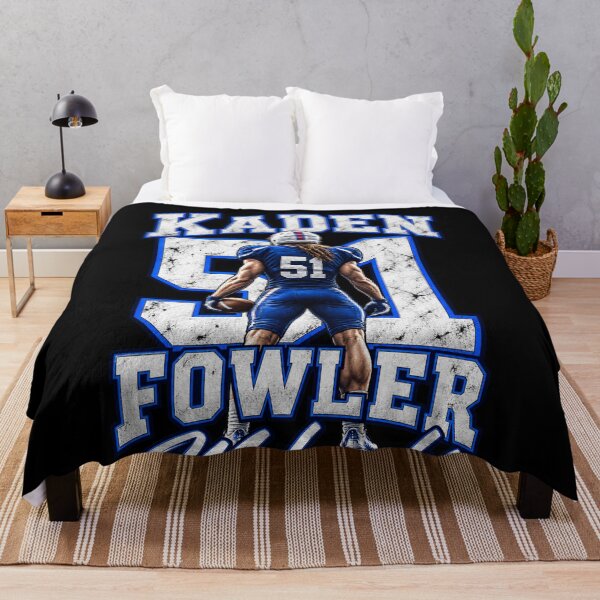 Item preview, Kaden Fowler 51 Mohawks Football Player Blue White Number designed and sold by choudane.