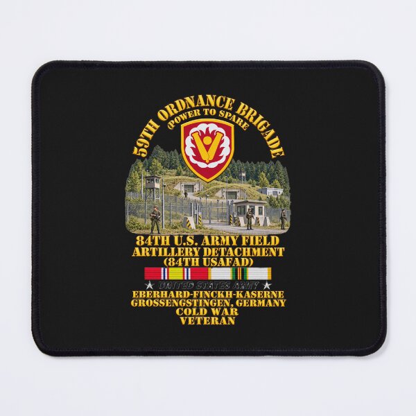 Item preview, Army - 59th Ordnance Bde - 84th Artillery Field Artillery Detachment - USAFAD, Eberhard-Finckh-Kassene, Grossengstingen, Germany COld War Veteran 3D - Enhanced designed and sold by Military Insignia Products.
