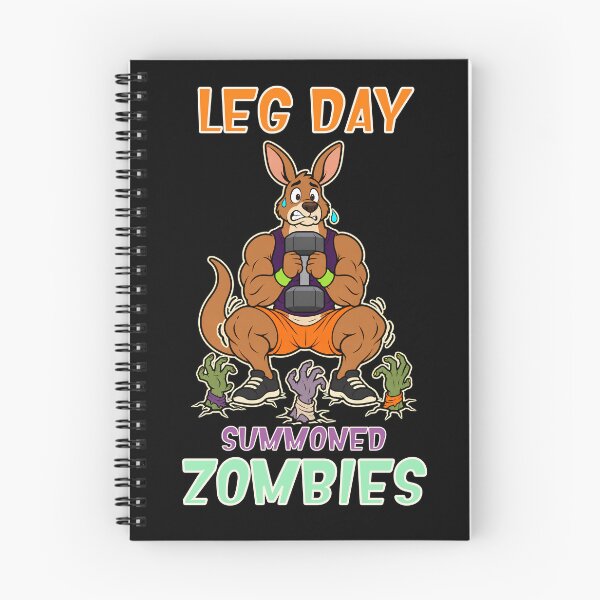 Item preview, Leg Day Summoned Zombies Funny Halloween Kangaroo designed and sold by Bawek85Designs.