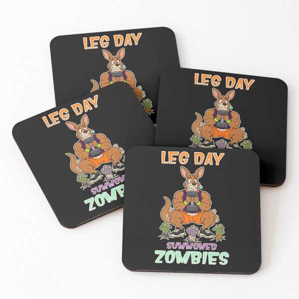 Item preview, Leg Day Summoned Zombies Kangaroo Workout designed and sold by Bawek85Designs.