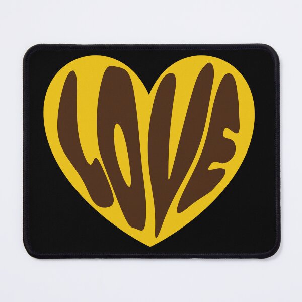 Item preview, Yellow Love Heart – Retro Pop Art Typography designed and sold by MeowMeowPuppy.