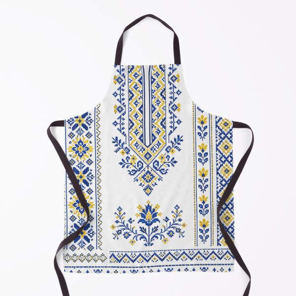 Item preview, Blue and Yellow Floral Embroidery designed and sold by ZYVARENNE.