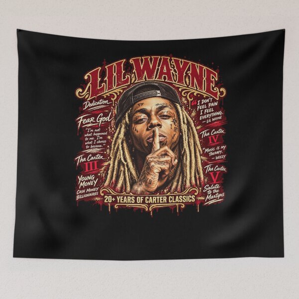 Item preview, Lil Wayne 20 Years Of Carter Classics Portrait Quotes Fear God designed and sold by choudane.