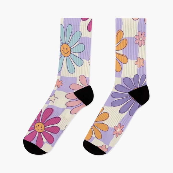 Item preview, Retro Daisy Checkerboard Floral Pattern designed and sold by NatArtSA.