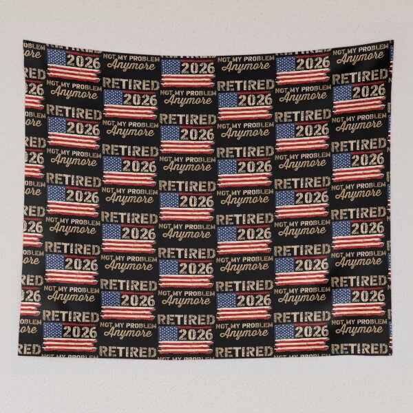Item preview, Retired 2026 Not My Problem Anymore Us Flag Retirement designed and sold by serialcarachts.