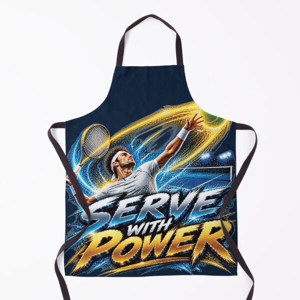 Item preview, Serve With Power | Tennis Motivation Sports Design designed and sold by M. Mamdouh Artworks.
