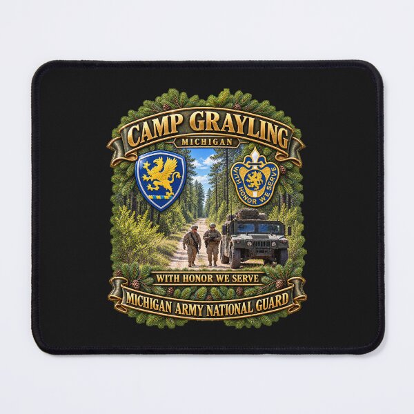 Item preview, Camp Grayling, MI - We Honor, We Serve - MIARNG - SSI- DUI - 3D - Enhanced designed and sold by Military Insignia Products.