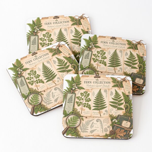 Item preview, Vintage Pressed Fern Collection Herbarium Botanical Study designed and sold by FindYouByZ.