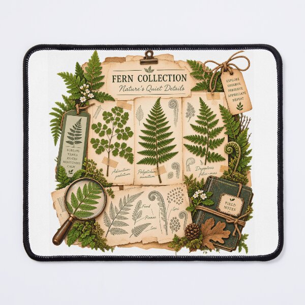 Item preview, Vintage Pressed Fern Collection Herbarium Botanical Study designed and sold by FindYouByZ.