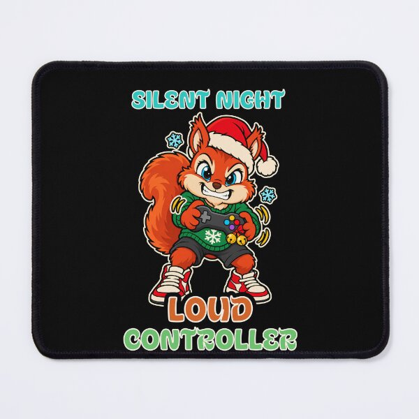 Item preview, Silent Night Loud Controller Christmas Squirrel designed and sold by Bawek85Designs.
