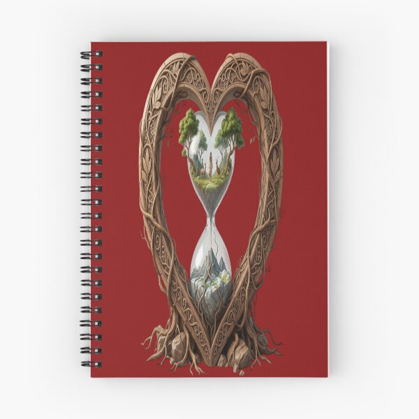 Item preview, Nature Hourglass Heart - Surreal Landscape Art designed and sold by Breezes-of-Ida.