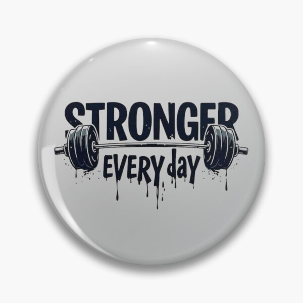 Item preview, Stronger Every Day Weightlifting Gym Motivation Fitness Design designed and sold by anemiche.