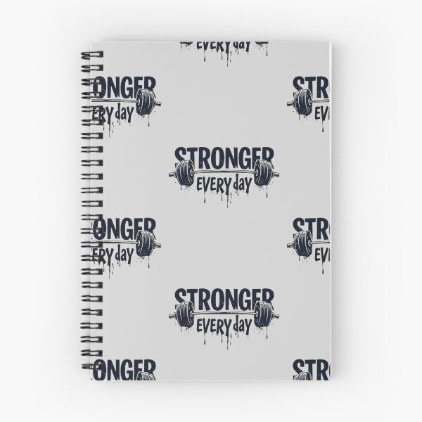 Item preview, Stronger Every Day Weightlifting Gym Motivation Fitness Design designed and sold by anemiche.