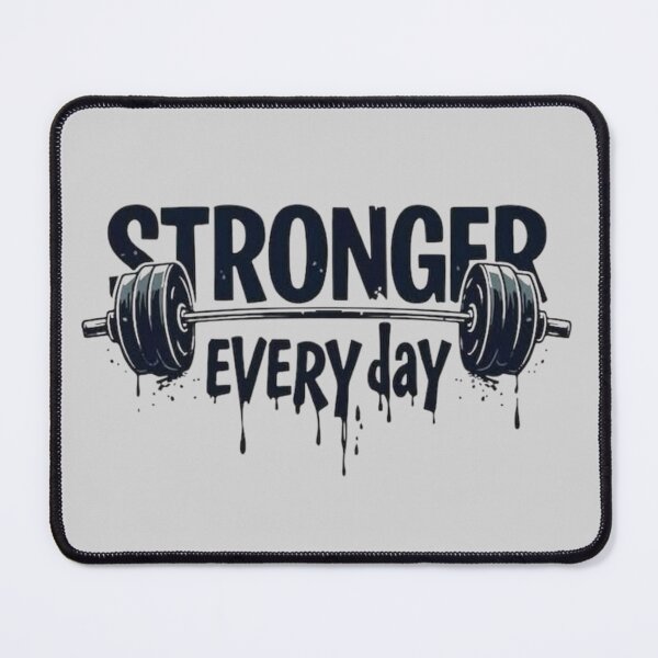 Item preview, Stronger Every Day Weightlifting Gym Motivation Fitness Design designed and sold by anemiche.