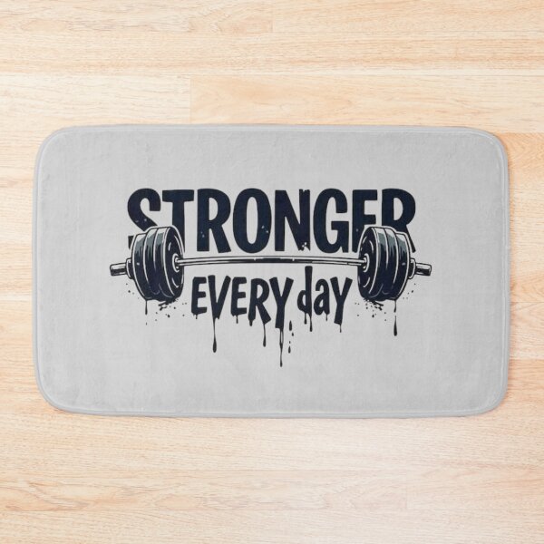 Item preview, Stronger Every Day Weightlifting Gym Motivation Fitness Design designed and sold by anemiche.