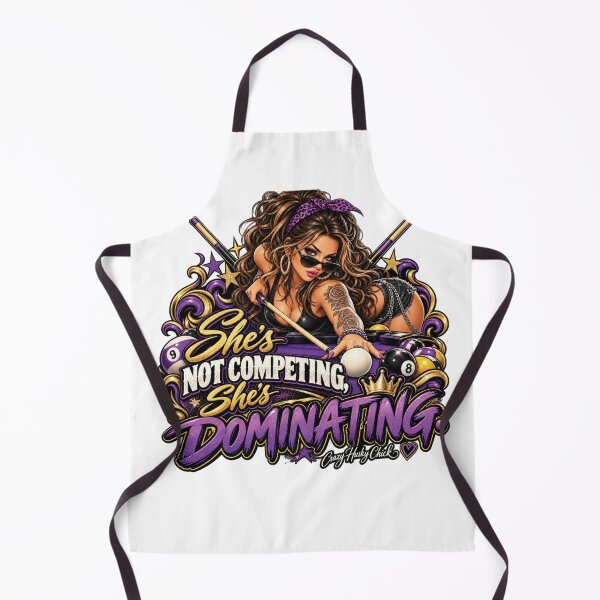 Item preview, She's not competing, she's dominating | Women Pool Players  designed and sold by Crazyhuskychick.