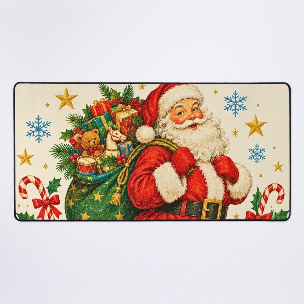 Item preview, Vintage Santa Claus Christmas Gift Sack – Retro Holiday Illustration designed and sold by lavanya11.
