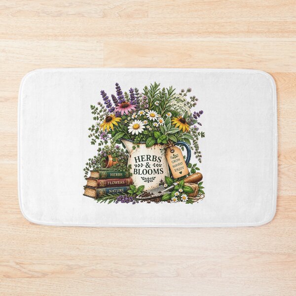 Item preview, Herbs and Blooms Vintage Botanical Cottagecore Garden designed and sold by FindYouByZ.