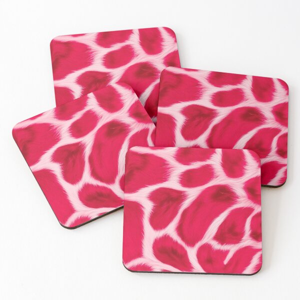 Item preview, Pink Giraffe Print Faux Fur Texture – Bold Animal Pattern Design designed and sold by EatPrayLive.