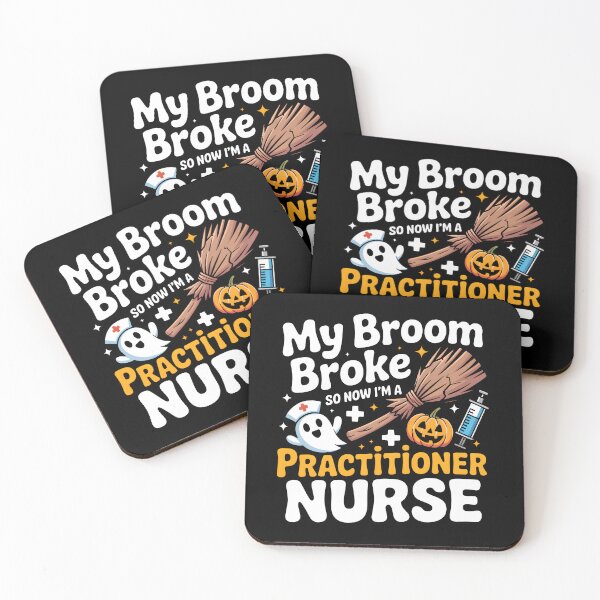 Item preview, Funny Halloween Witch Nurse Spooky Broom Design designed and sold by limanol.