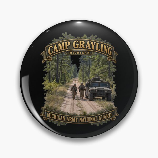 Item preview, Camp Grayling, MI - MIARNG - 3D - Enhanced designed and sold by Military Insignia Products.