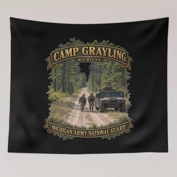 Item preview, Camp Grayling, MI - MIARNG - 3D - Enhanced designed and sold by Military Insignia Products.