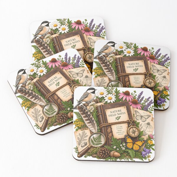 Item preview, Nature Field Notes Vintage Botanical Explorer Journal designed and sold by FindYouByZ.