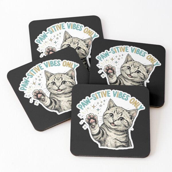 Item preview, Paw-Sitive Vibes Only Cat designed and sold by PrintforDesign.