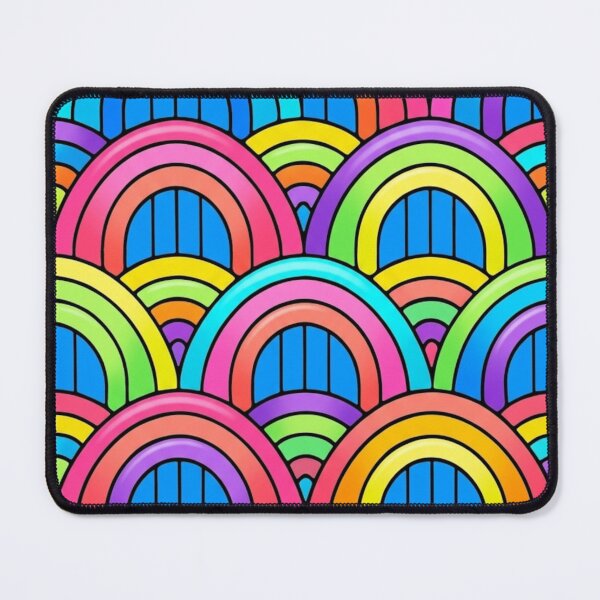 Item preview, Bright Retro Rainbow Arch Pattern designed and sold by NatArtSA.