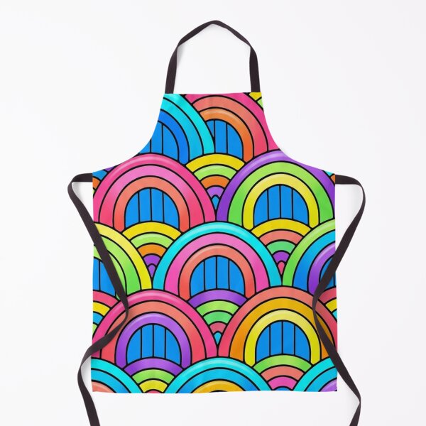 Item preview, Bright Retro Rainbow Arch Pattern designed and sold by NatArtSA.