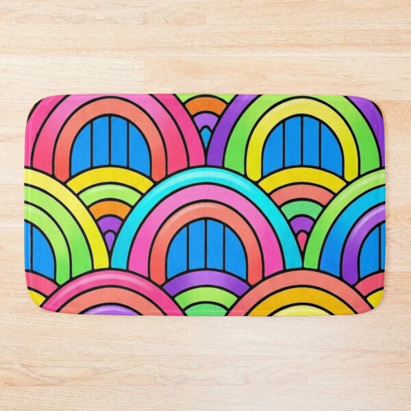 Item preview, Bright Retro Rainbow Arch Pattern designed and sold by NatArtSA.
