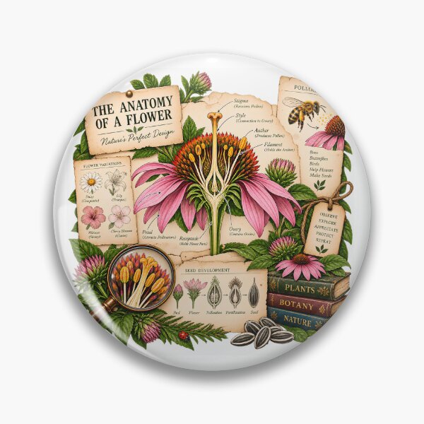 Item preview, The Anatomy of a Flower Vintage Botanical Scientific Study designed and sold by FindYouByZ.
