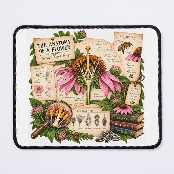Item preview, The Anatomy of a Flower Vintage Botanical Scientific Study designed and sold by FindYouByZ.