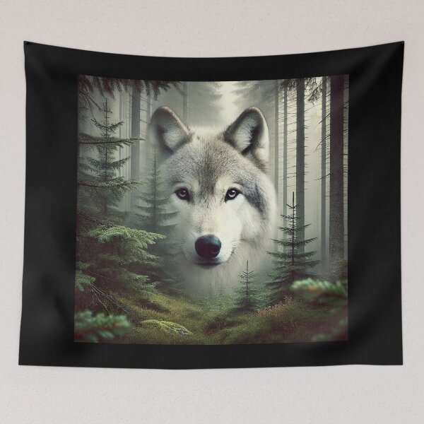 Item preview, The Wolf - Breath of the Forest designed and sold by LegademaArt.