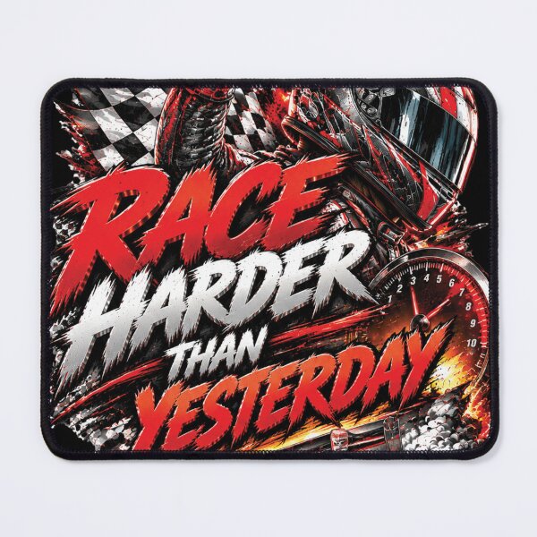 Item preview, Race Harder Than Yesterday | Motorsport Racing Car Design designed and sold by M. Mamdouh Artworks.